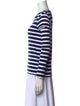 Ralph Lauren Purple Label Striped Crew Neck Top
