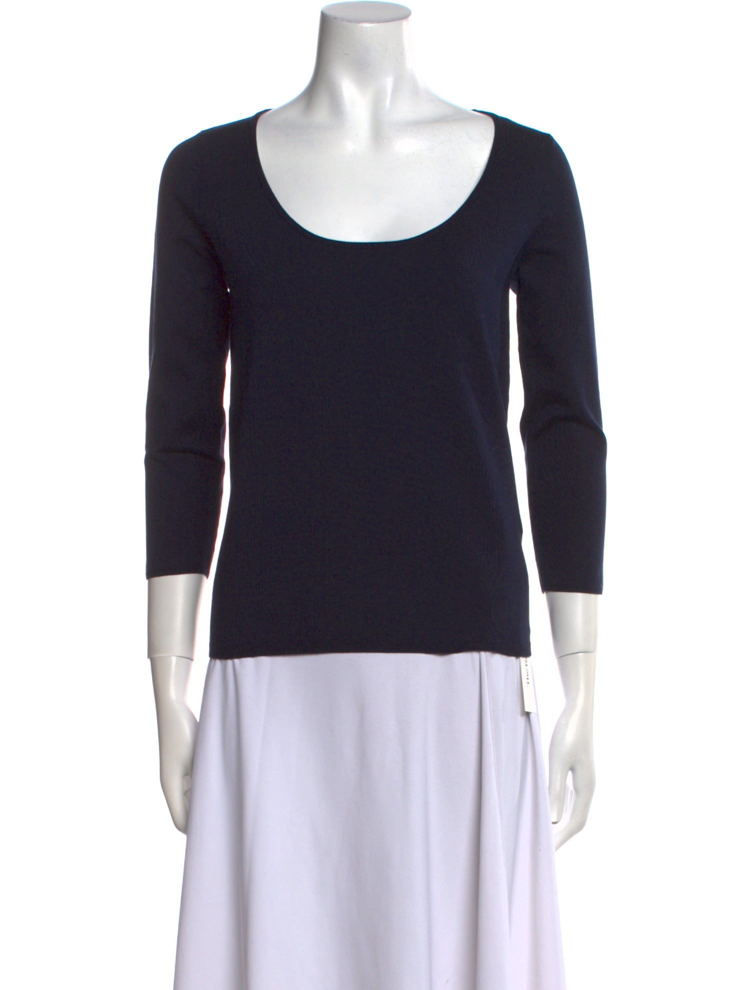 Ralph Lauren Purple Label Silk Scoop Neck Top