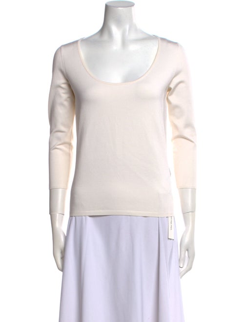 Ralph Lauren Purple Label Silk Scoop Neck Top