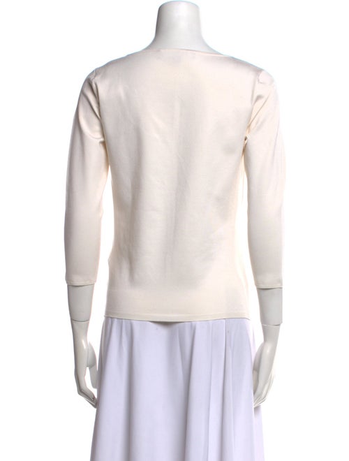 Ralph Lauren Purple Label Silk Scoop Neck Top