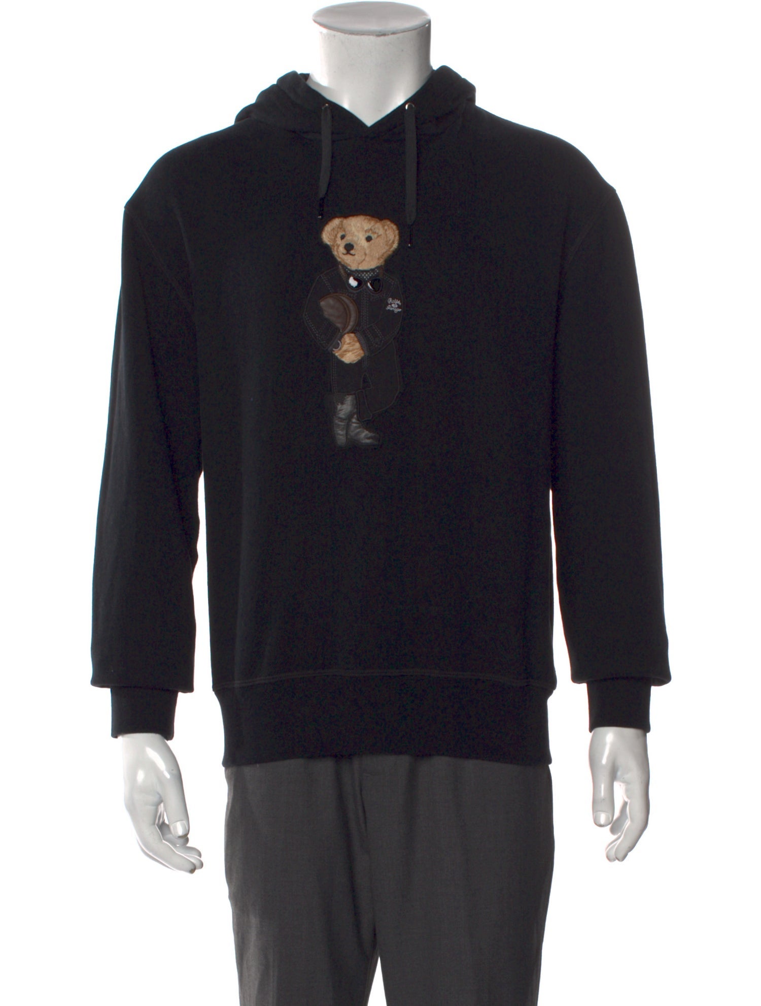 Ralph Lauren Purple Label Graphic Print Crew Neck Hoodie