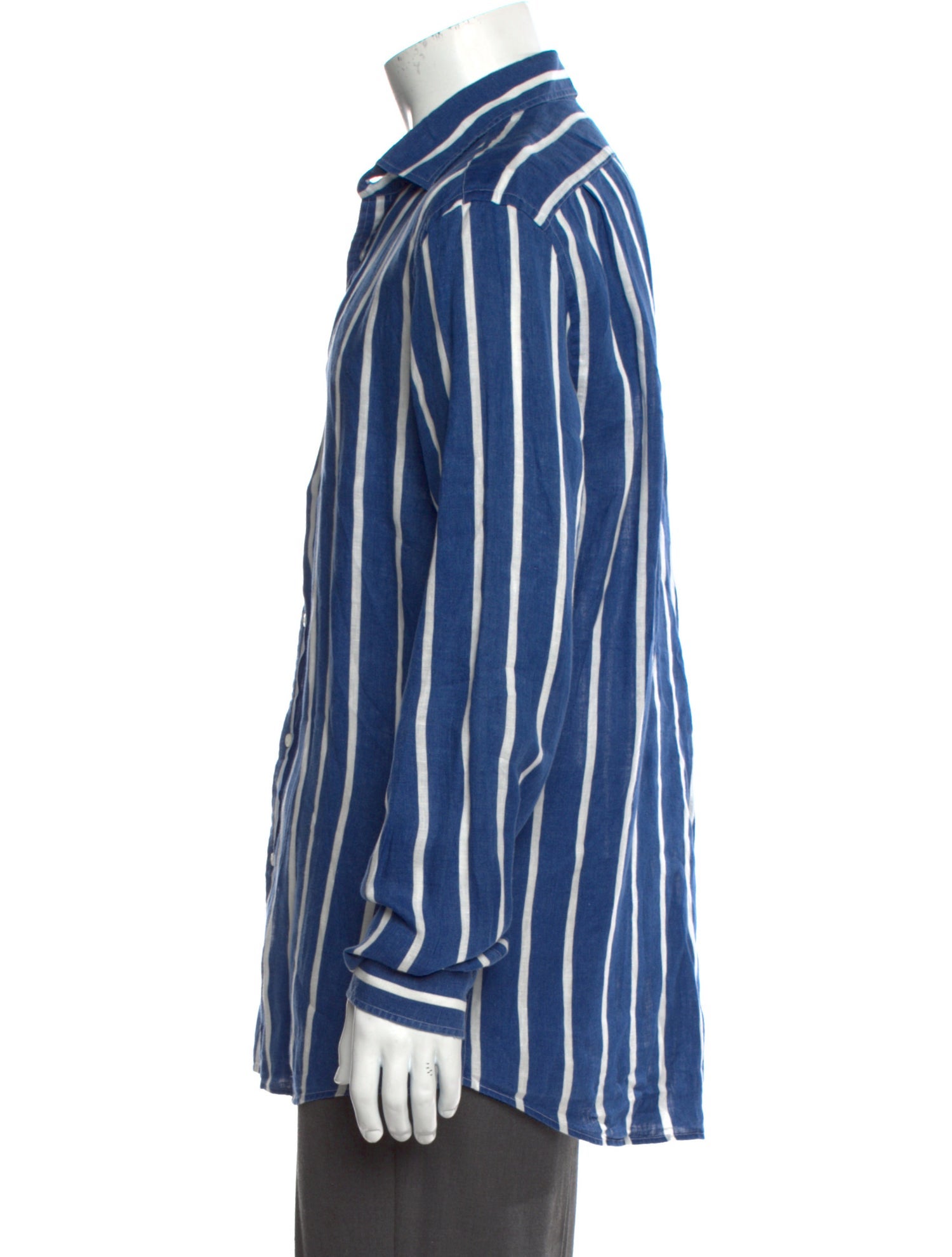 Ralph Lauren Purple Label Linen Striped Shirt