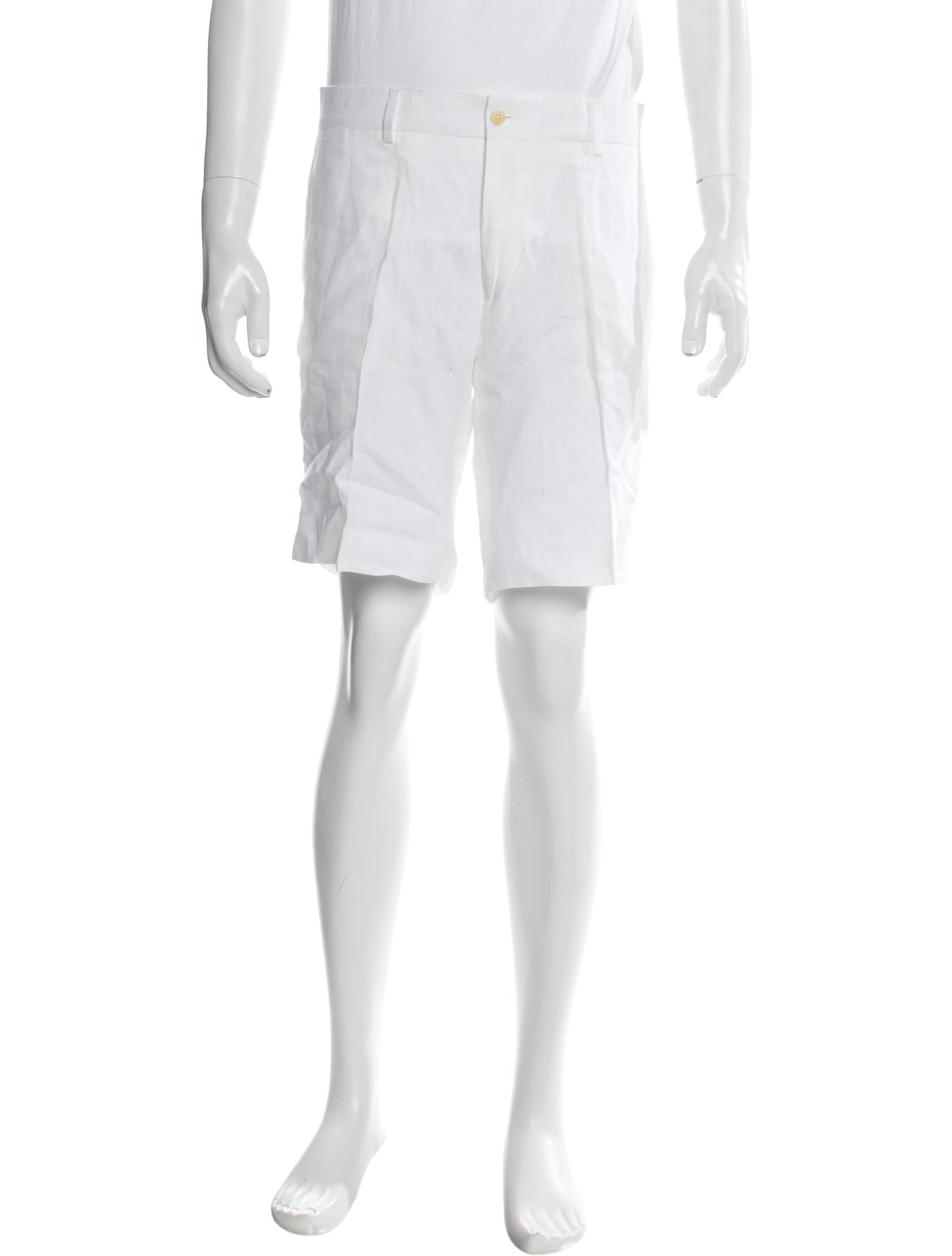 Ralph Lauren Purple Label Linen Flat Front Shorts