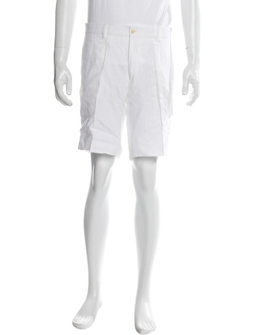 Ralph Lauren Purple Label Linen Flat Front Shorts