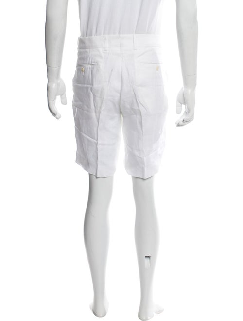 Ralph Lauren Purple Label Linen Flat Front Shorts