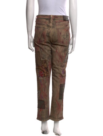 Ralph Lauren Purple Label Mid-Rise Straight Leg Jeans