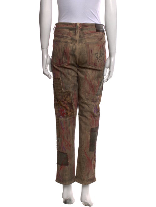 Ralph Lauren Purple Label Mid-Rise Straight Leg Jeans