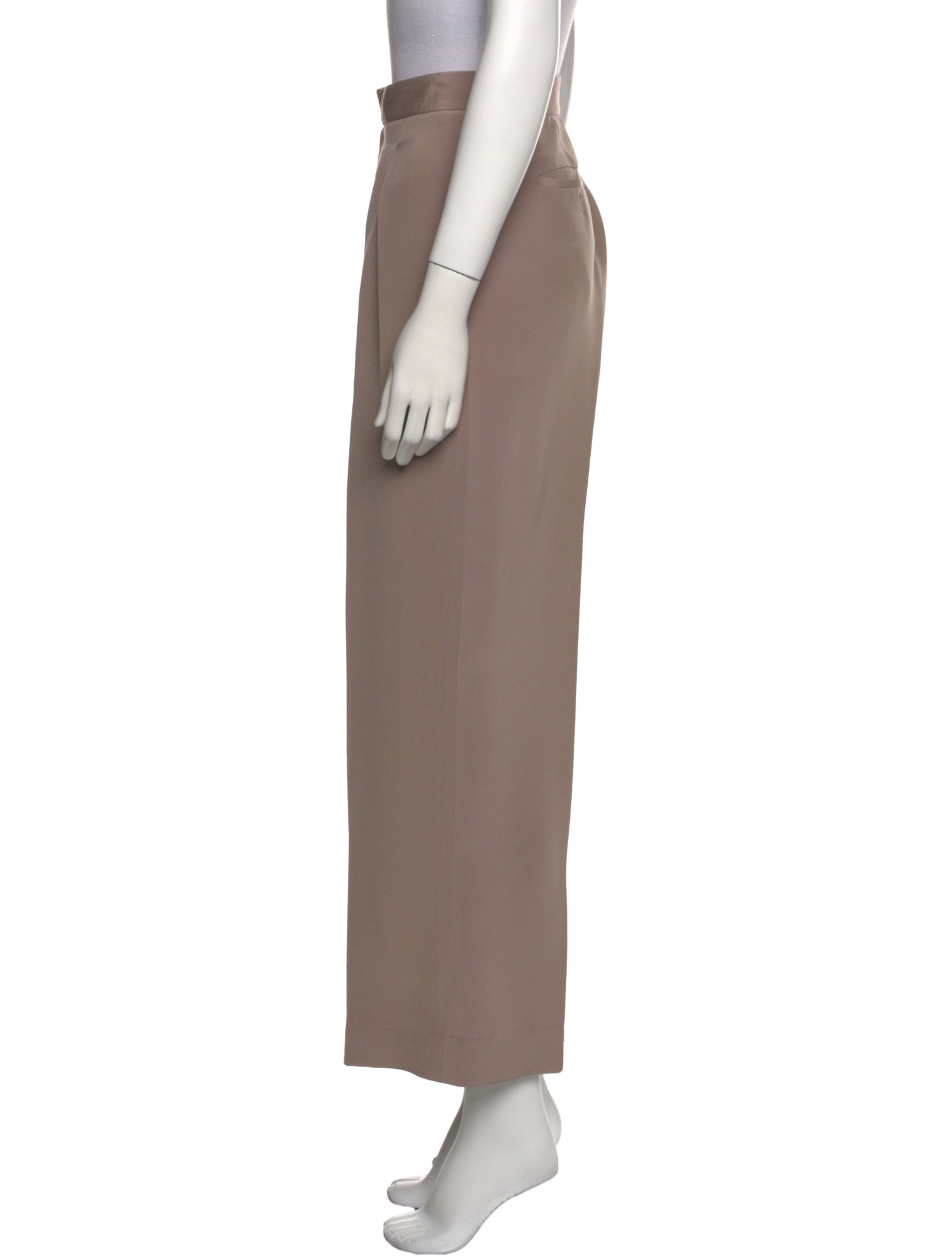 Ralph Lauren Purple Label Silk Wide Leg Pants