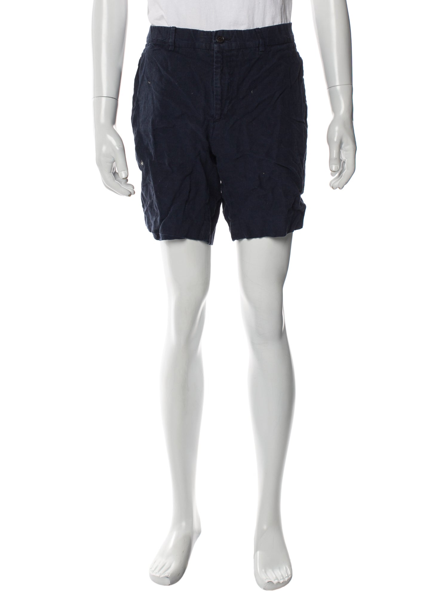 Ralph Lauren Purple Label Linen Flat Front Shorts