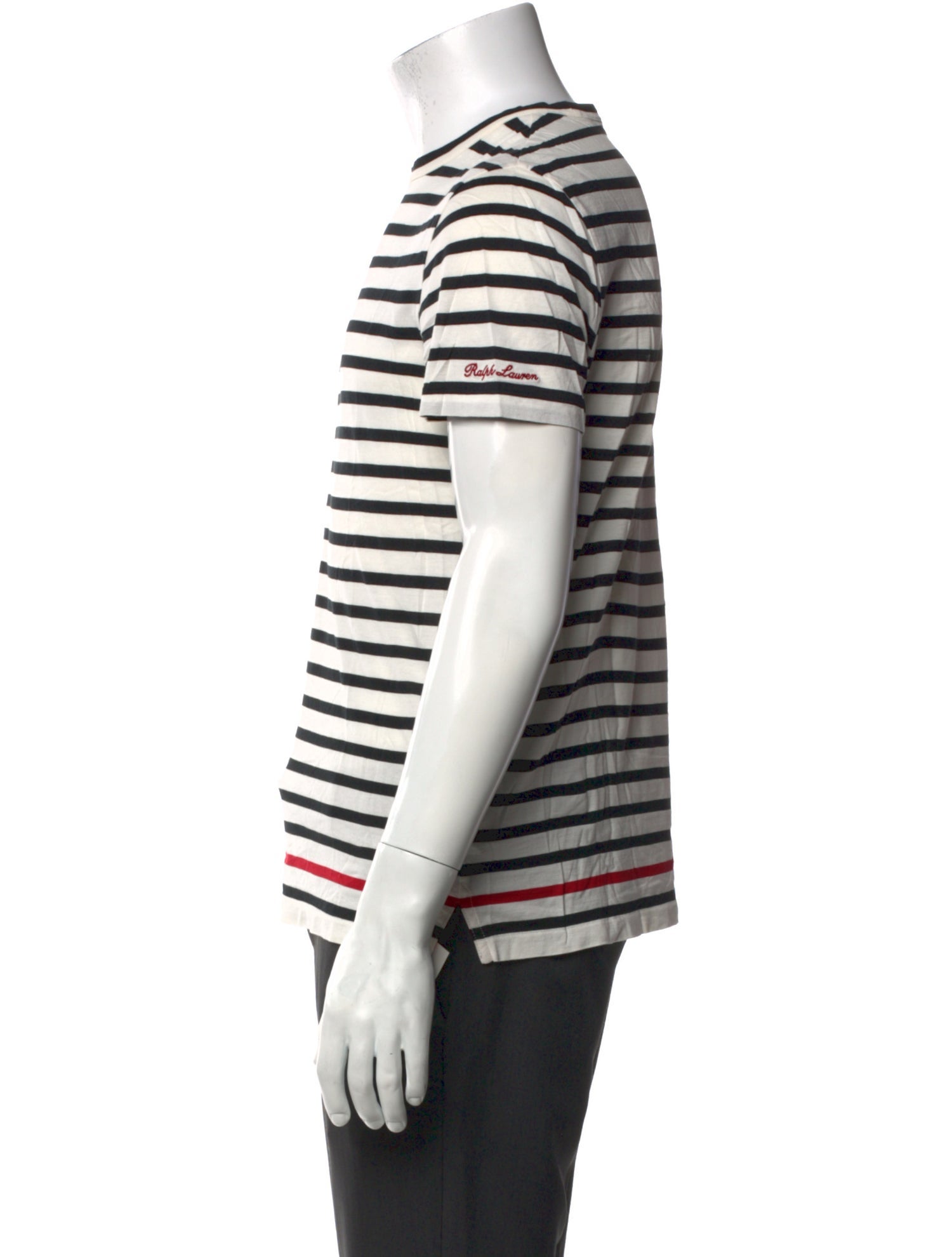 Ralph Lauren Purple Label Striped Crew Neck T-Shirt