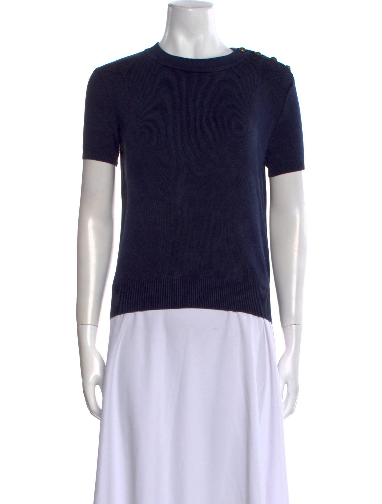 Ralph Lauren Purple Label Silk Crew Neck Sweater