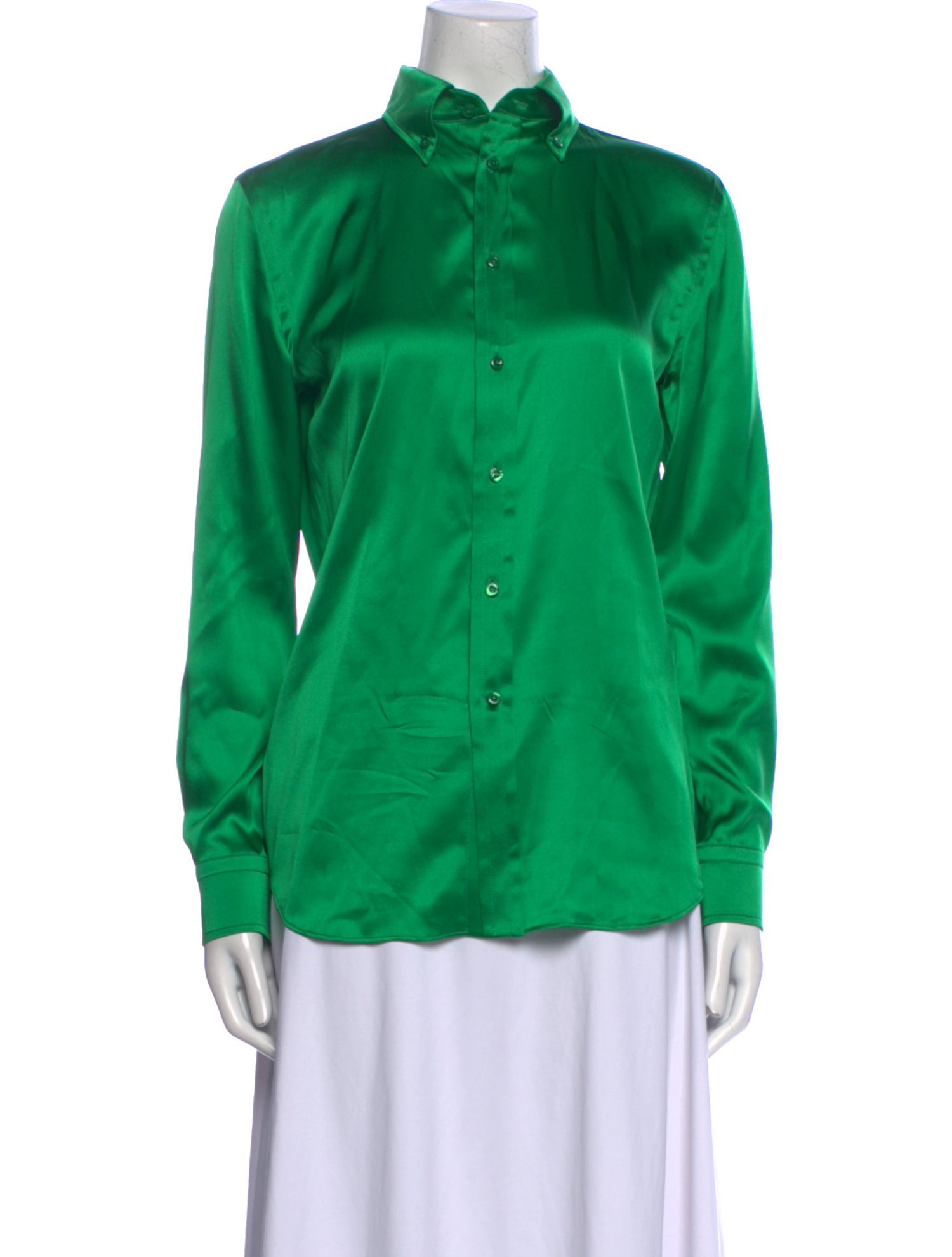 Ralph Lauren Purple Label Long Sleeve Button-Up Top