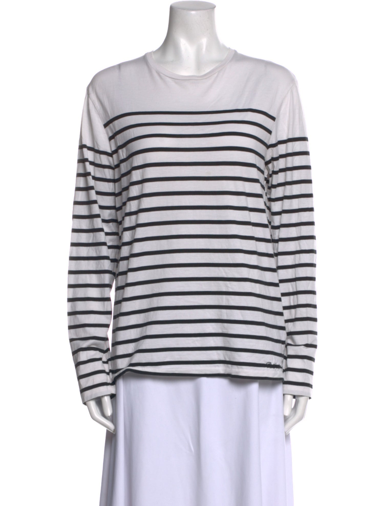 Ralph Lauren Purple Label Striped Crew Neck T-Shirt