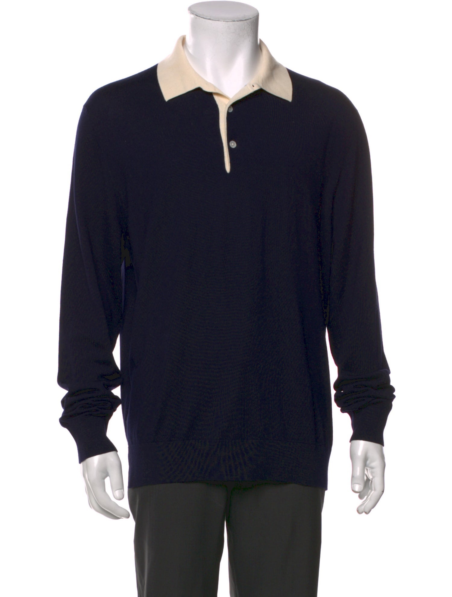Ralph Lauren Purple Label Wool Collar Polo Shirt