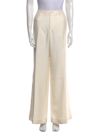 Ralph Lauren Purple Label Silk Wide Leg Pants