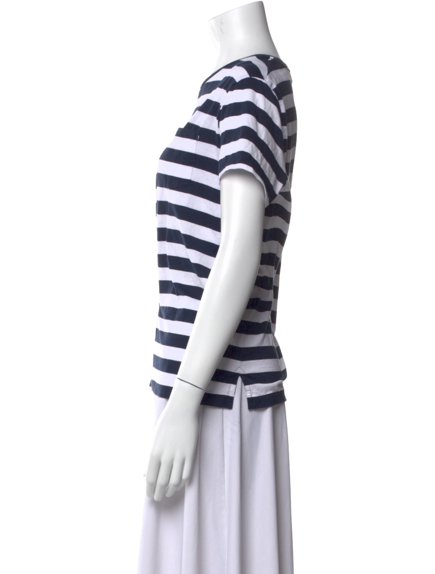 Ralph Lauren Purple Label Striped Crew Neck T-Shirt
