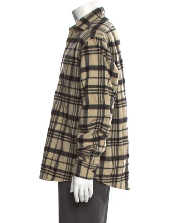 Ralph Lauren Purple Label Cashmere Plaid Print Cardigan