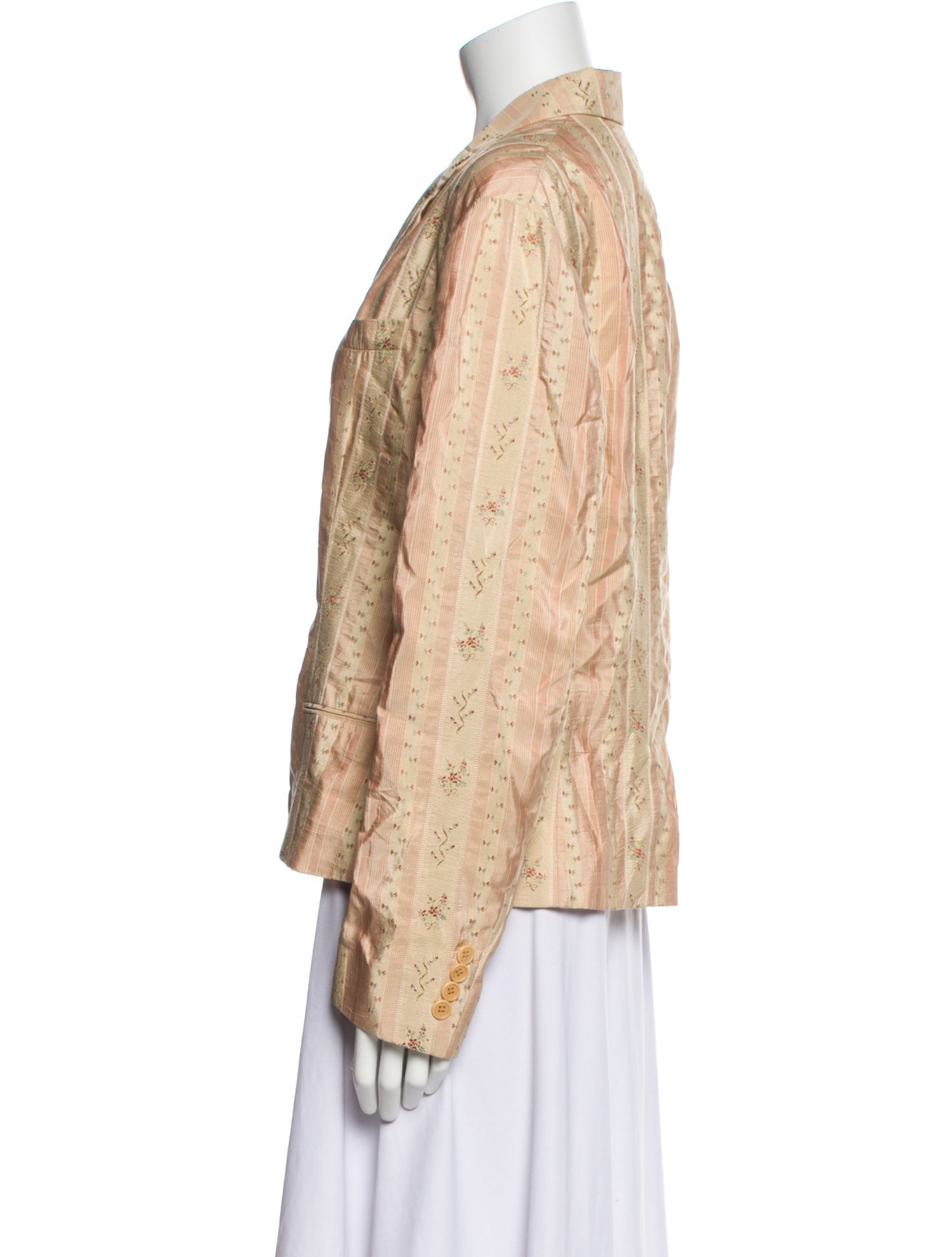 Ralph Lauren Purple Label Silk Floral Print Jacket