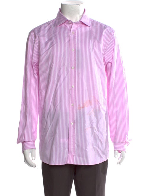 Ralph Lauren Purple Label Striped Long Sleeve Dress Shirt