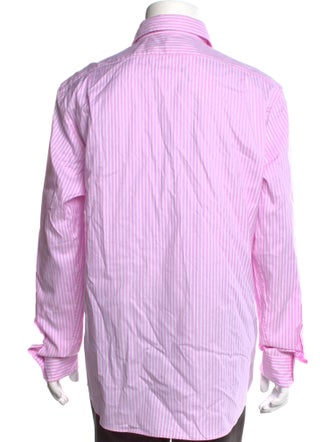 Ralph Lauren Purple Label Striped Long Sleeve Dress Shirt