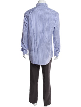 Ralph Lauren Purple Label Striped Long Sleeve Dress Shirt