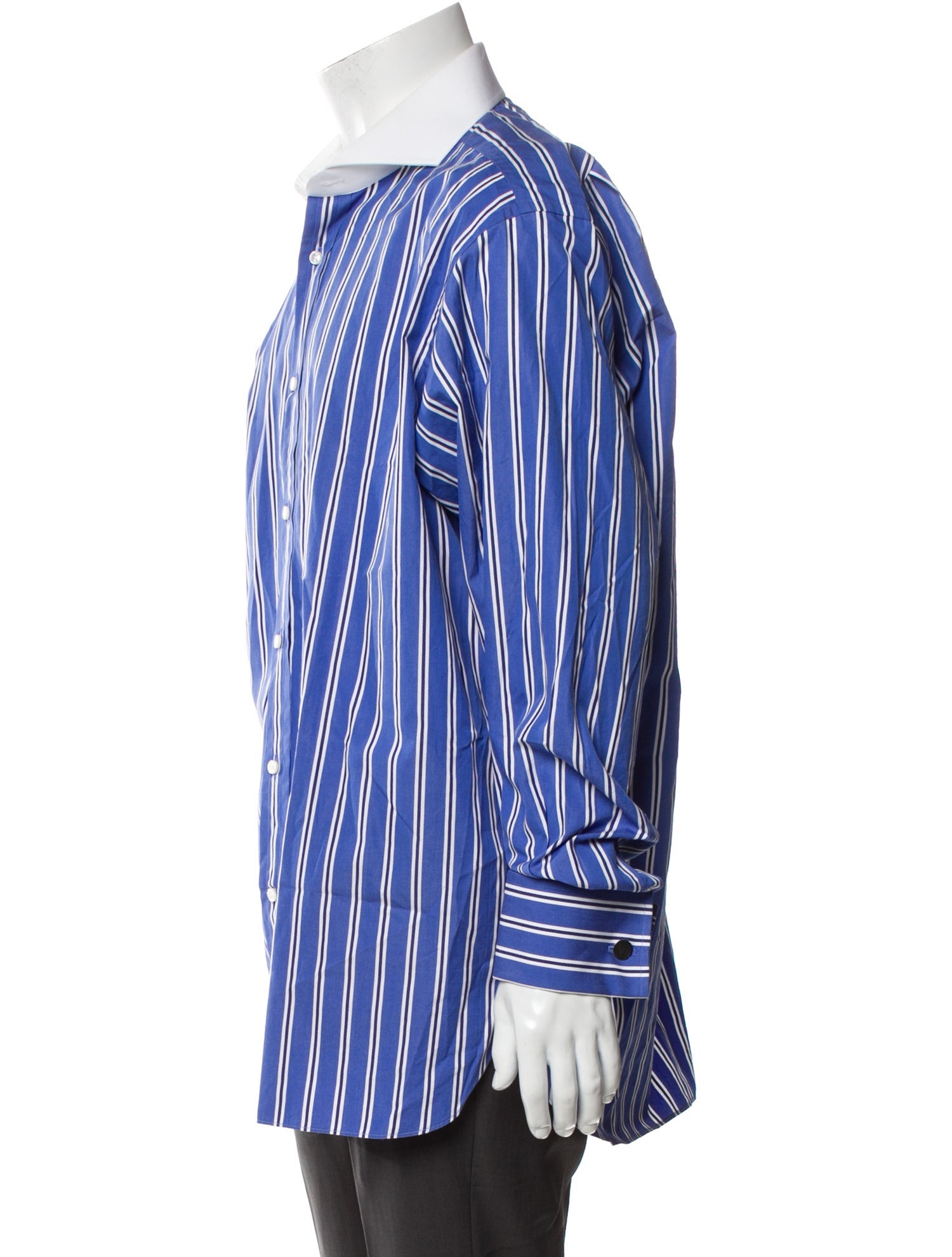 Ralph Lauren Purple Label Striped Long Sleeve Dress Shirt