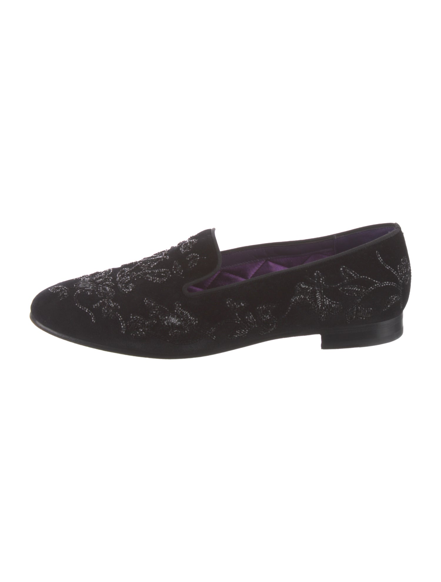 Ralph Lauren Purple Label Velvet Loafers