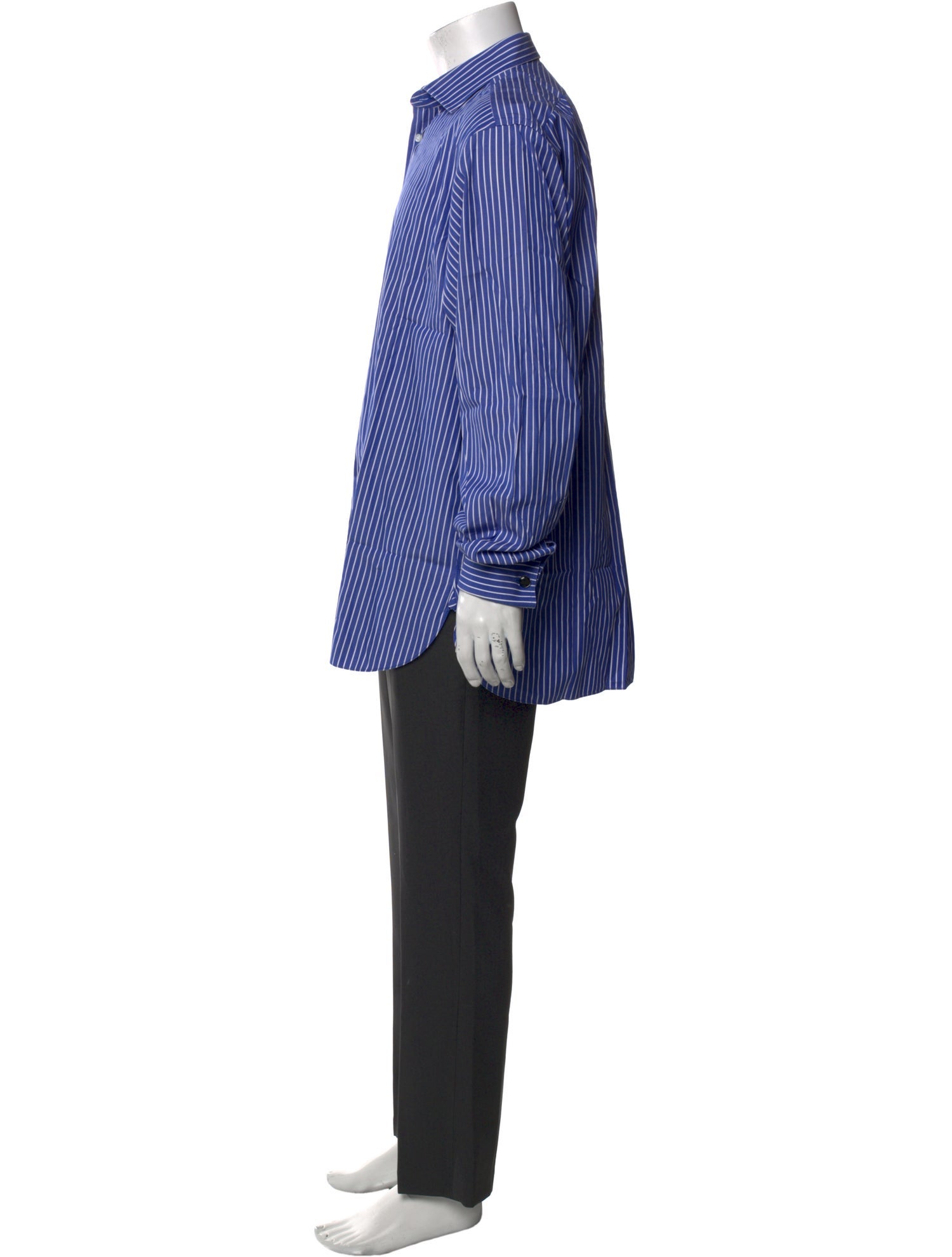 Ralph Lauren Purple Label Striped Long Sleeve Dress Shirt