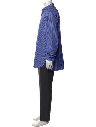 Ralph Lauren Purple Label Striped Long Sleeve Dress Shirt