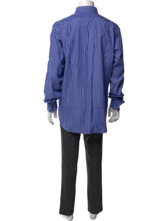 Ralph Lauren Purple Label Striped Long Sleeve Dress Shirt