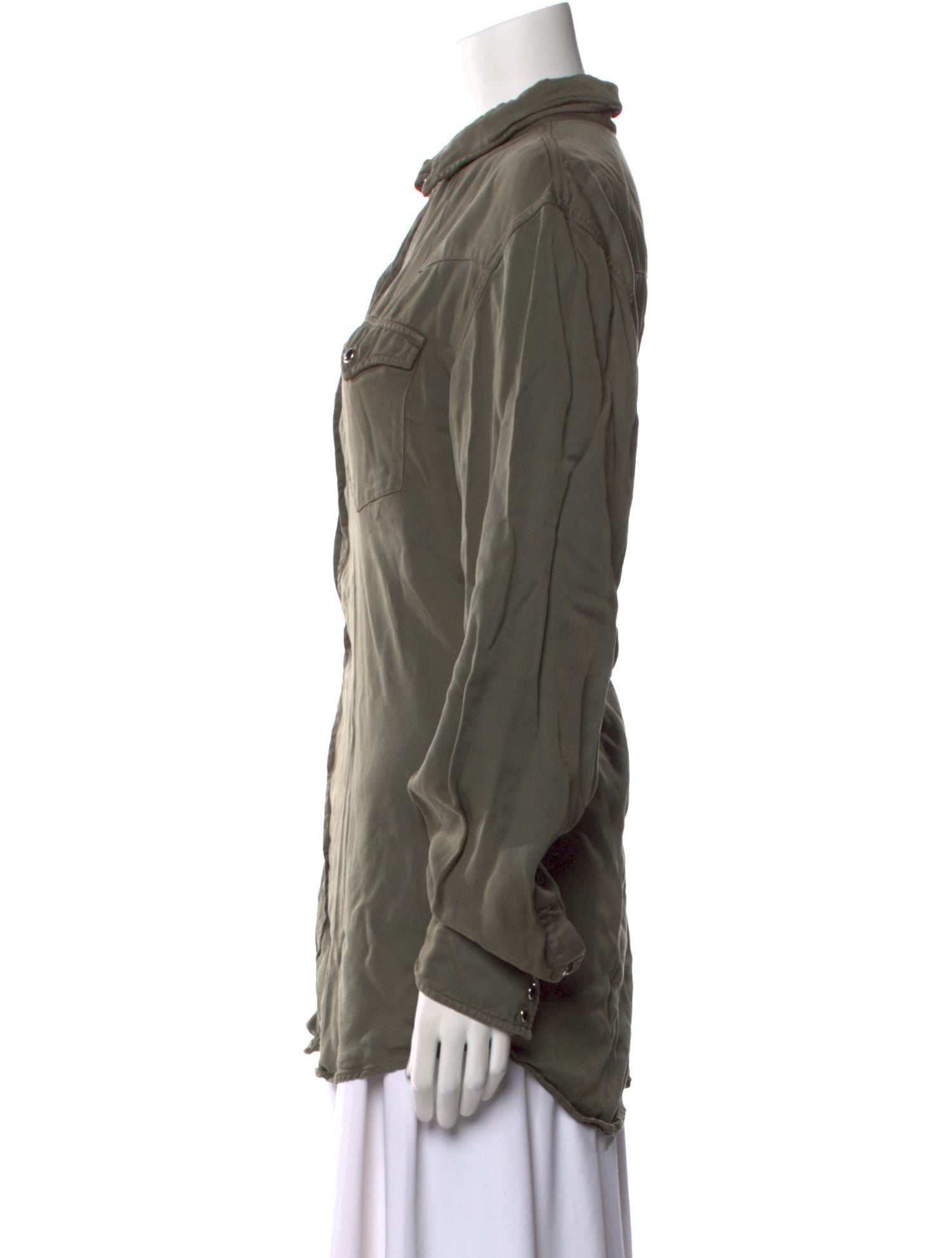 Ralph Lauren Purple Label Long Sleeve Button-Up Top