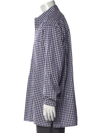 Ralph Lauren Purple Label Plaid Print Long Sleeve Dress Shirt