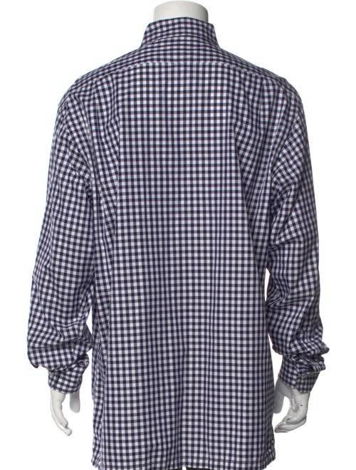 Ralph Lauren Purple Label Plaid Print Long Sleeve Dress Shirt