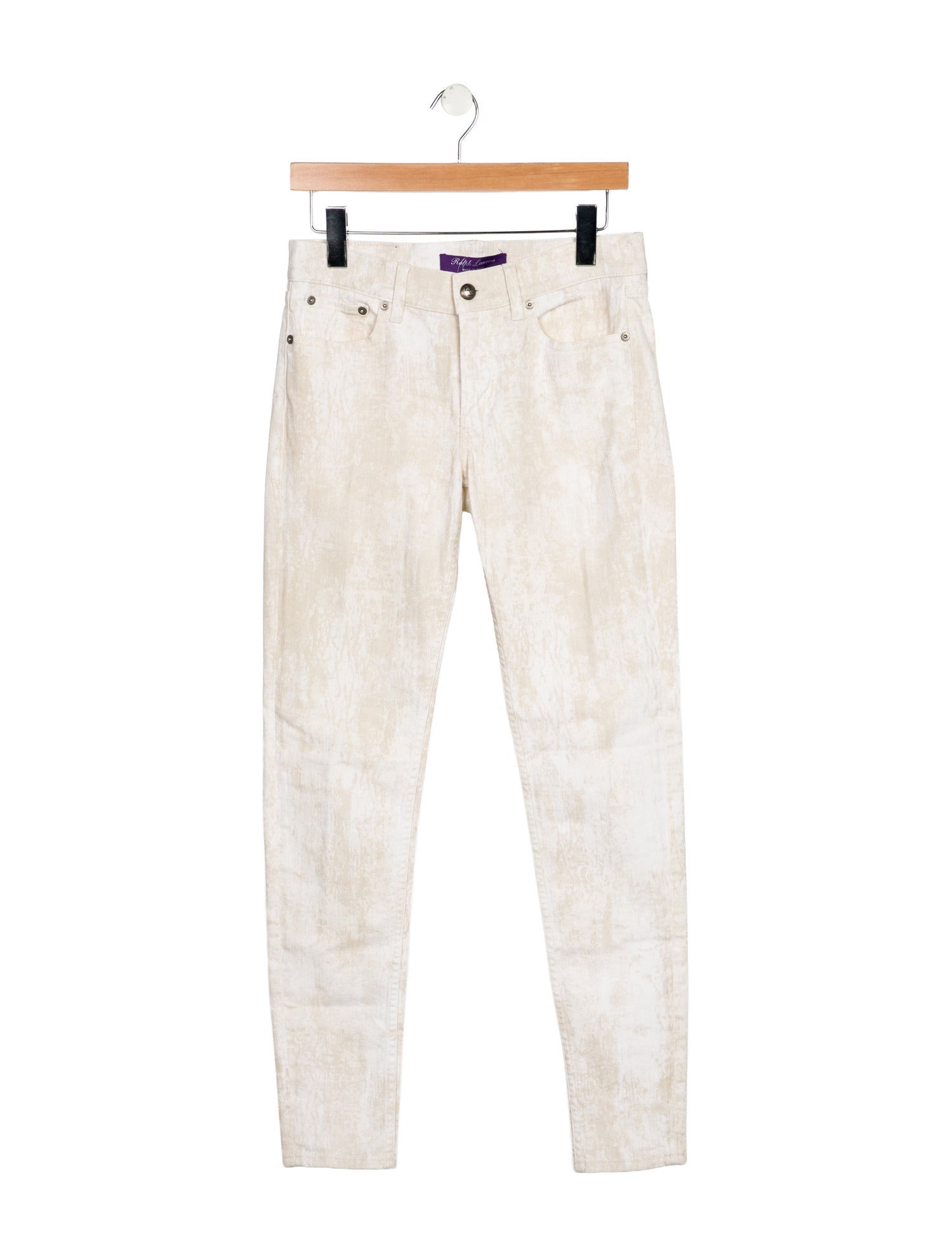 Ralph Lauren Purple Label Mid-Rise Skinny Leg Jeans