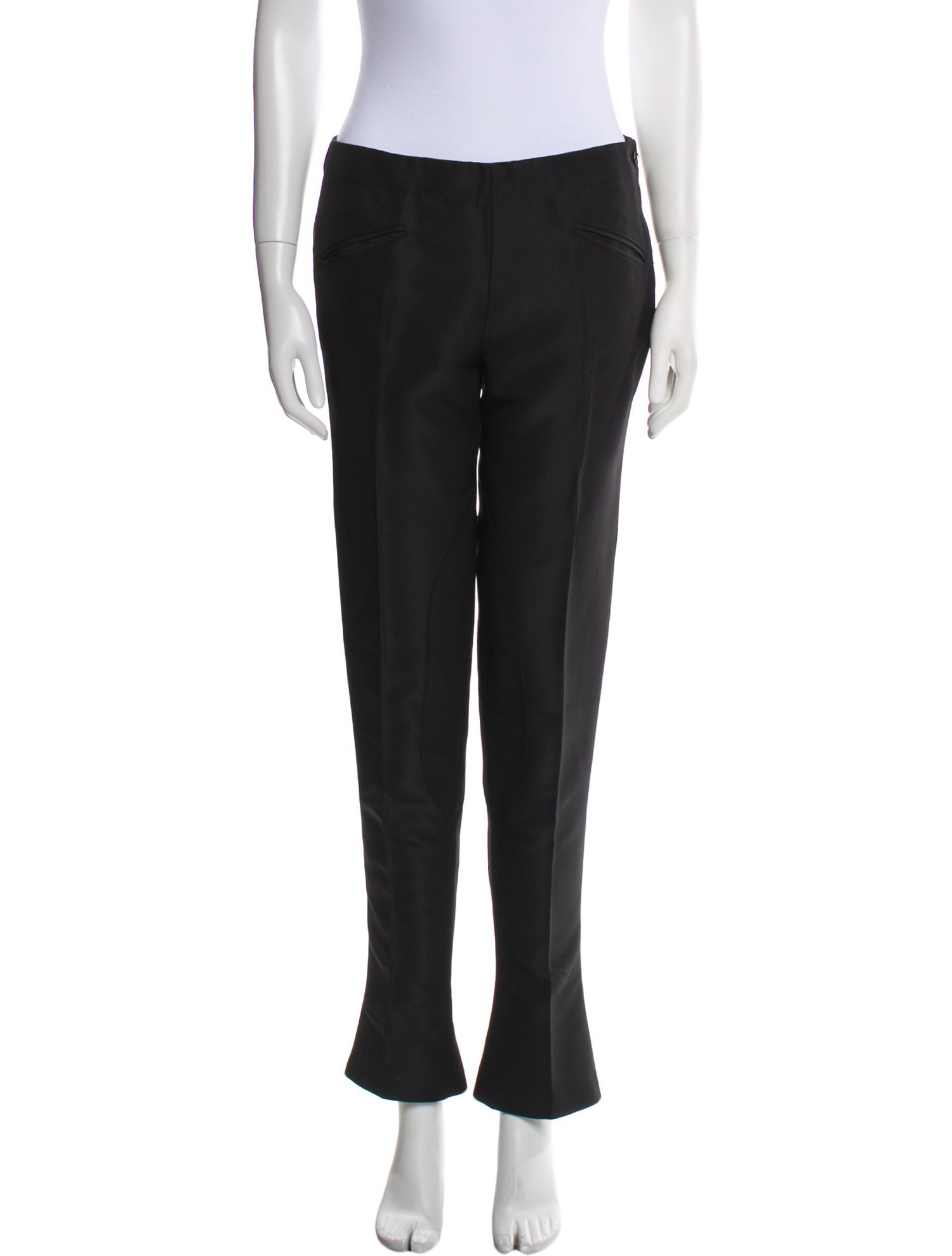 Ralph Lauren Purple Label Silk Straight Leg Pants