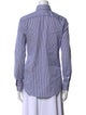 Ralph Lauren Purple Label Striped Long Sleeve Button-Up Top