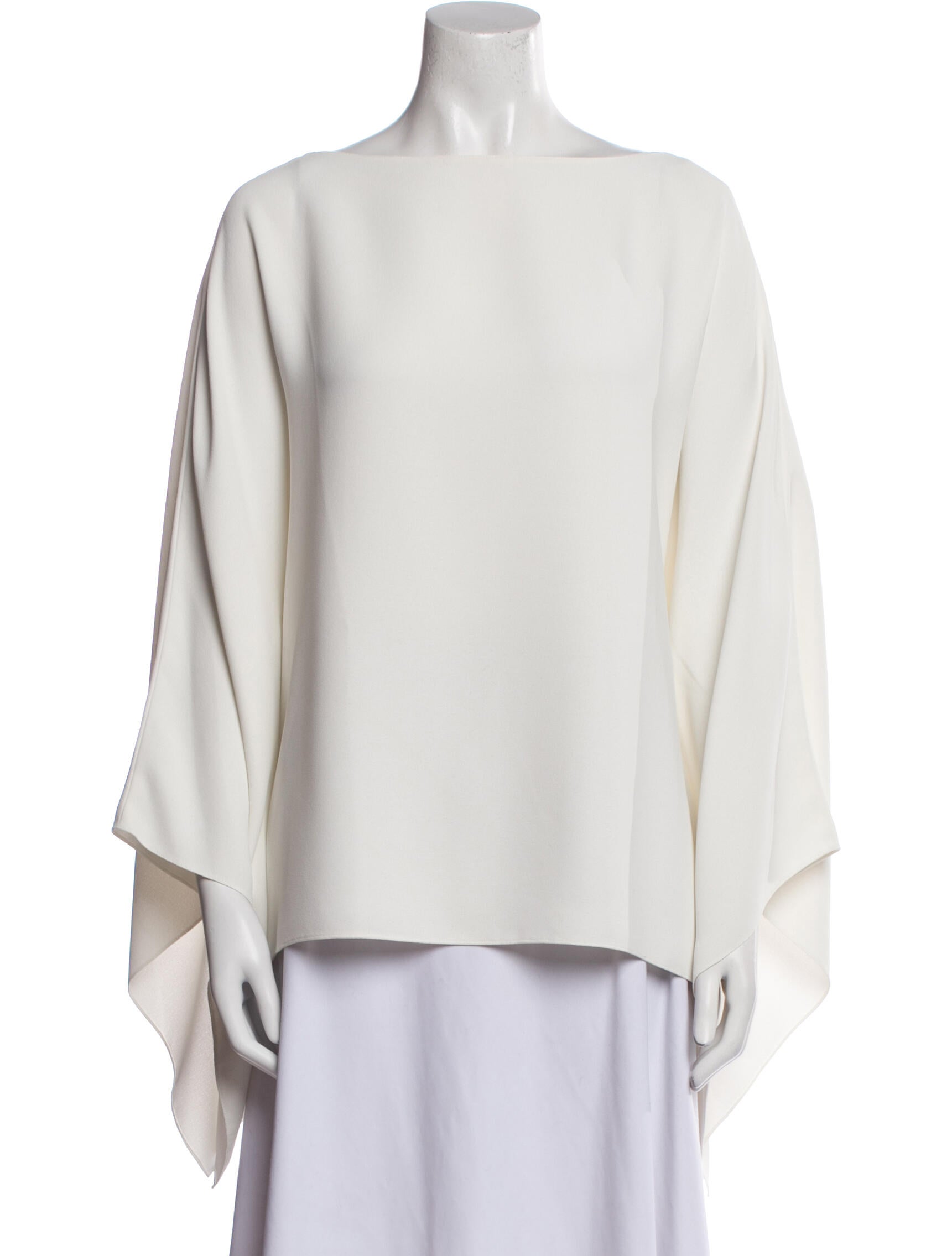 Ralph Lauren Purple Label Bateau Neckline Long Sleeve Blouse