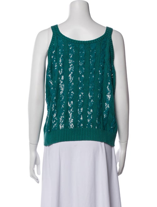 Ralph Lauren Purple Label Scoop Neck Sleeveless Top