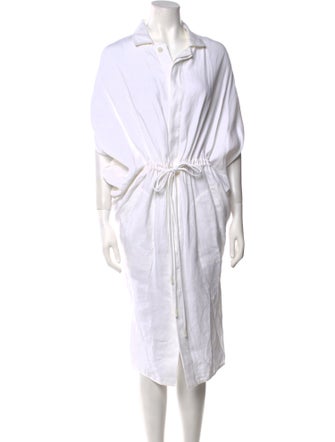 Ralph Lauren Purple Label Linen Midi Length Dress