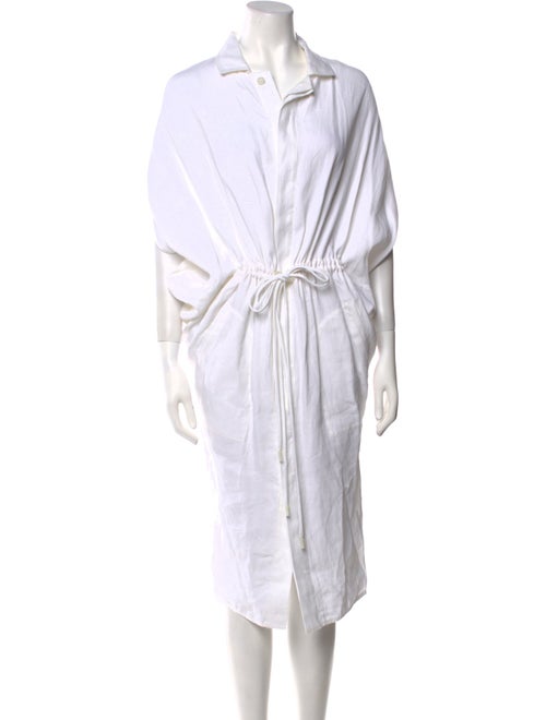 Ralph Lauren Purple Label Linen Midi Length Dress