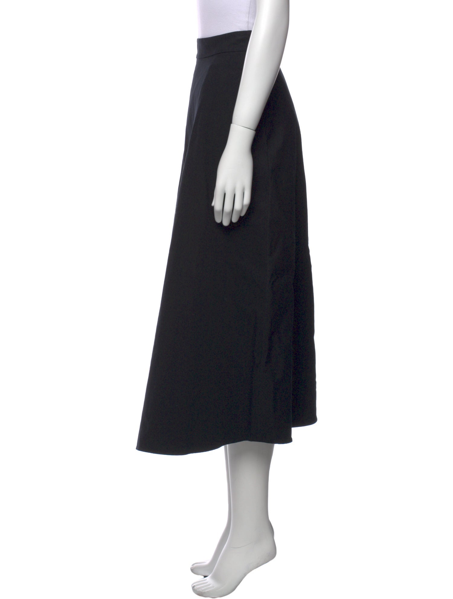 Ralph Lauren Purple Label Embroidered Accent Midi Length Skirt