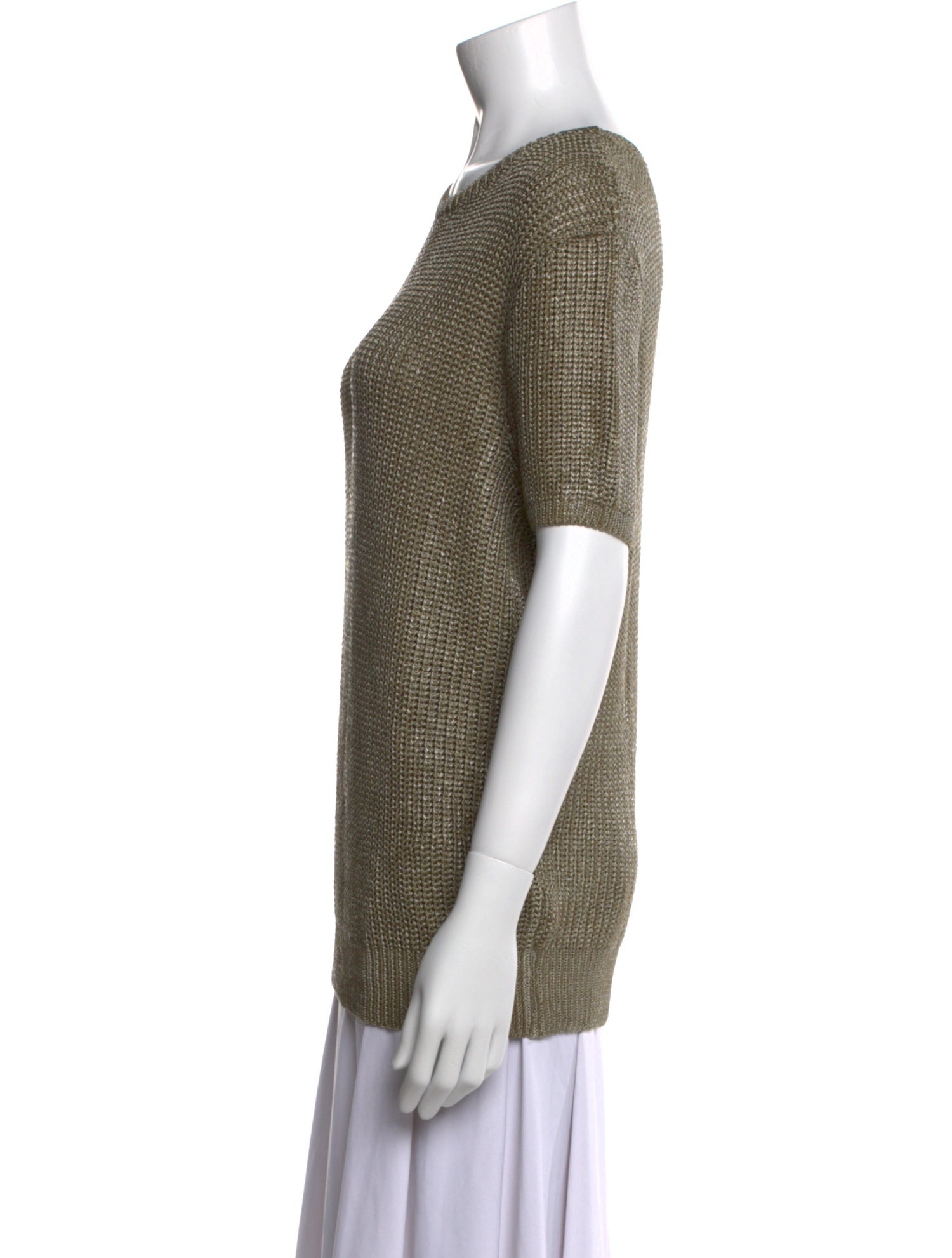 Ralph Lauren Purple Label Silk Scoop Neck Sweatshirt w/ Tags