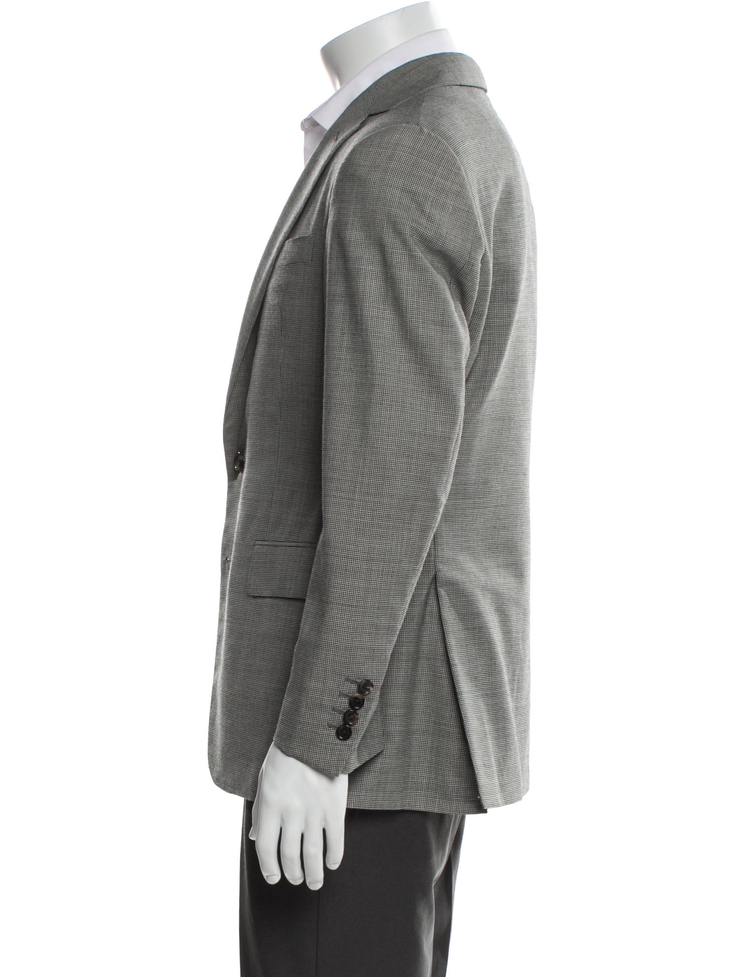 Ralph Lauren Purple Label Wool Plaid Print Blazer