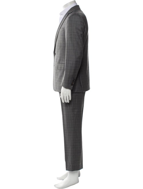 Ralph Lauren Purple Label Wool Plaid Print Two-Piece Suit