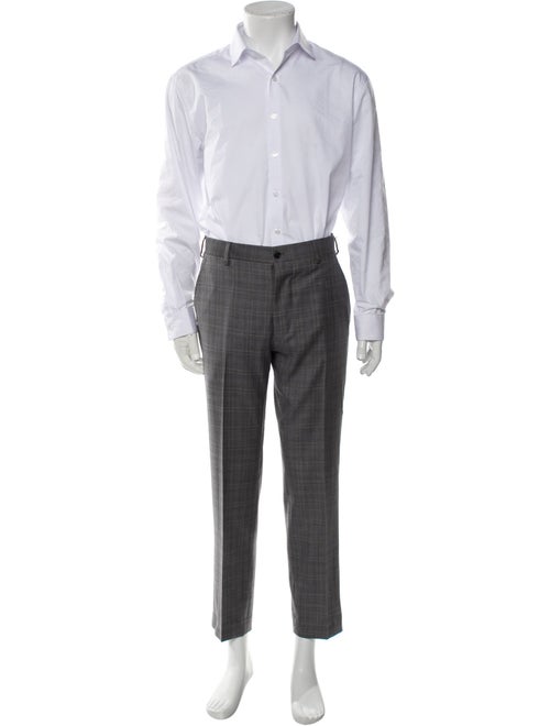 Ralph Lauren Purple Label Wool Plaid Print Two-Piece Suit