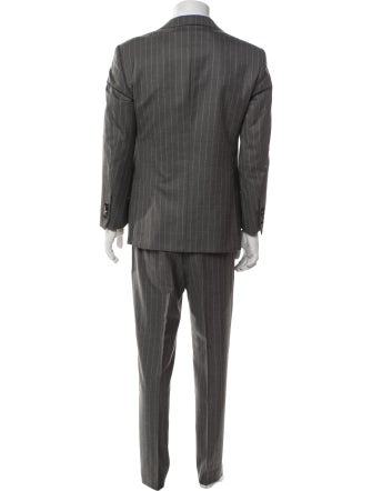 Ralph Lauren Purple Label Wool Striped Two-Piece Suit Vest