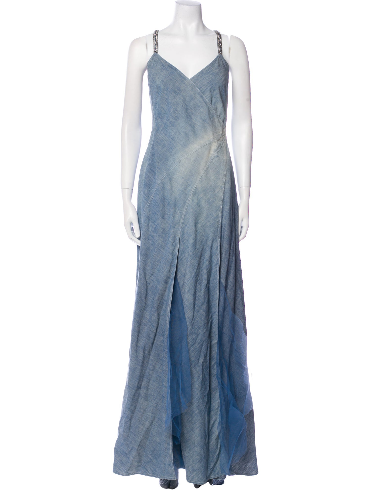 Ralph Lauren Purple Label V-Neck Long Dress w/ Tags