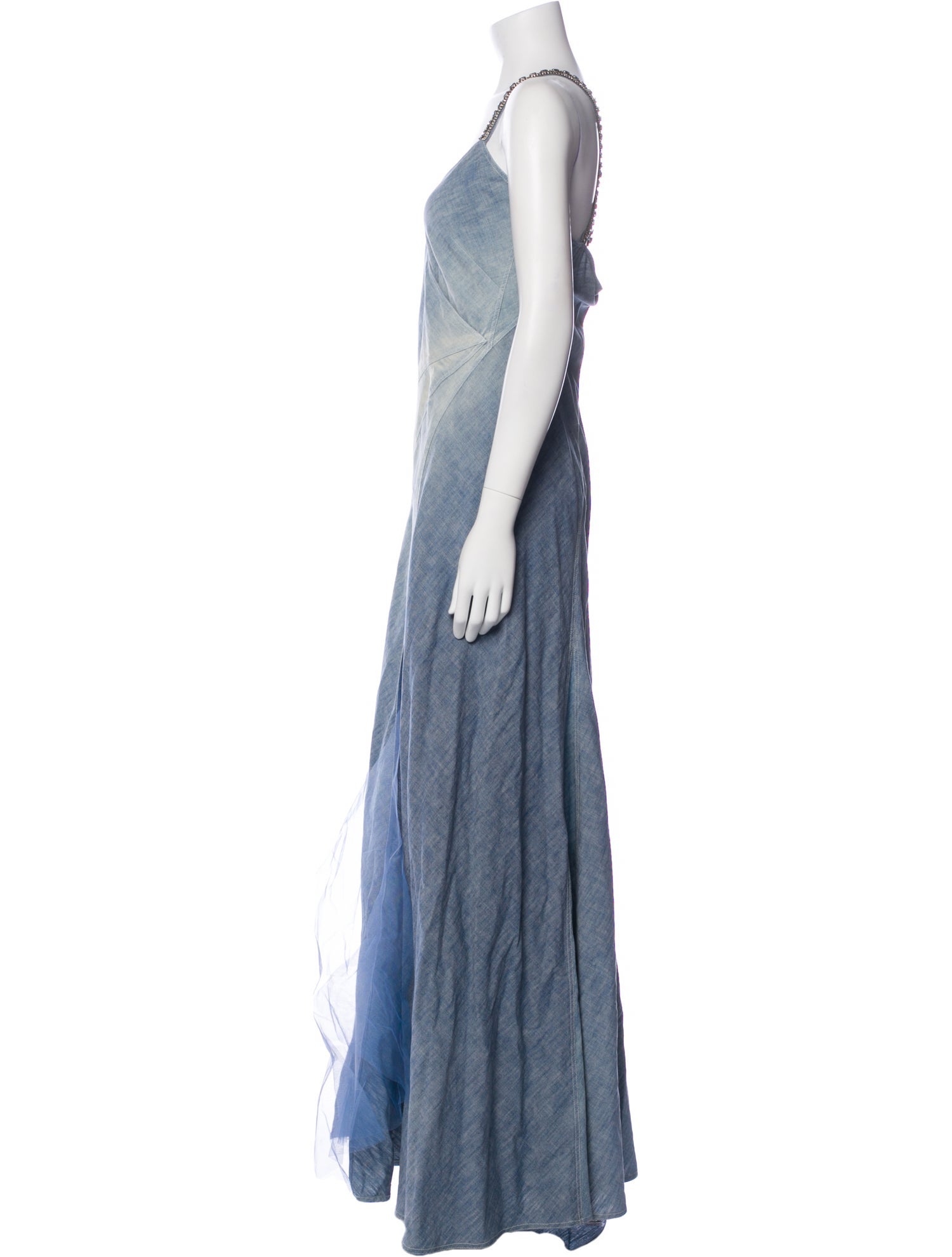 Ralph Lauren Purple Label V-Neck Long Dress w/ Tags