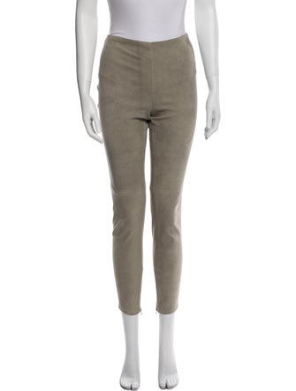 Ralph Lauren Purple Label Suede Skinny Leg Pants