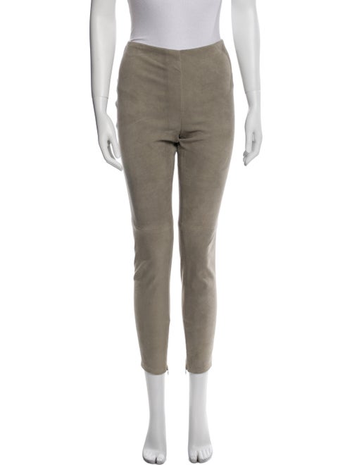 Ralph Lauren Purple Label Suede Skinny Leg Pants